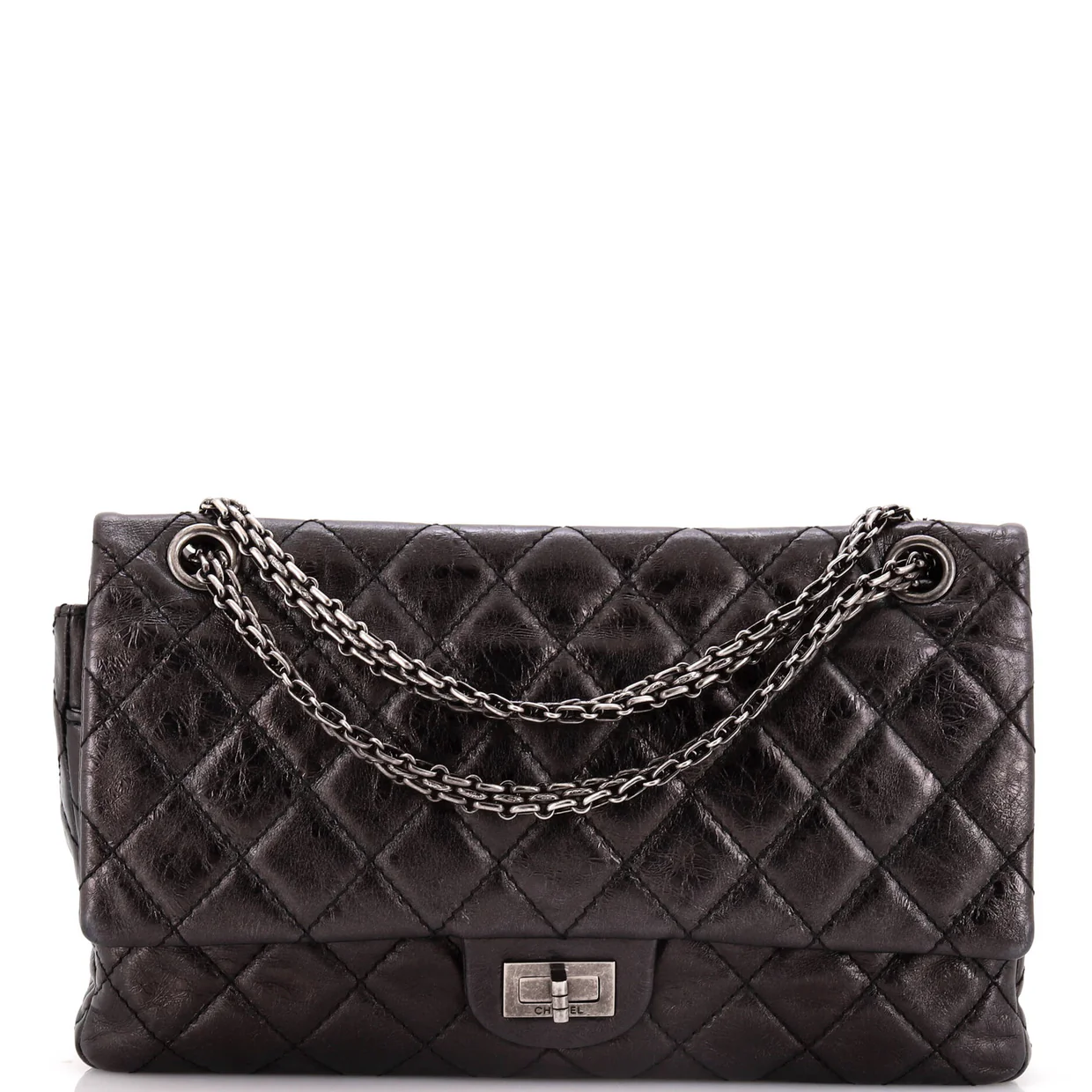 Reissue 2.55 Flap Bag Quilted Aged Calfskin 226 - Deep Luxury