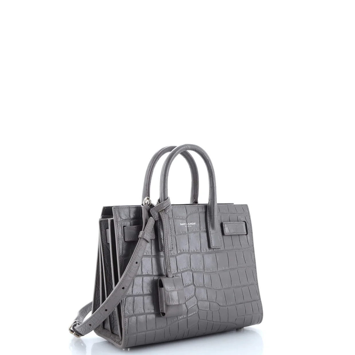 Sac de Jour NM Bag Crocodile Embossed Leather Nano - Deep Luxury
