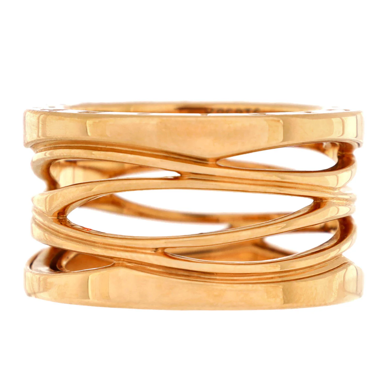 B.Zero1 Design Legend Zaha Hadid Four Band Ring 18K Rose Gold - Deep Luxury