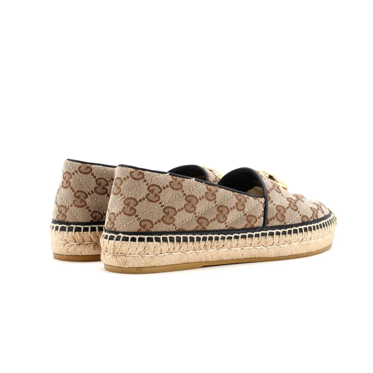 Women's GG Marmont Espadrilles Diagonal Quilted GG Canvas - Deep Luxury
