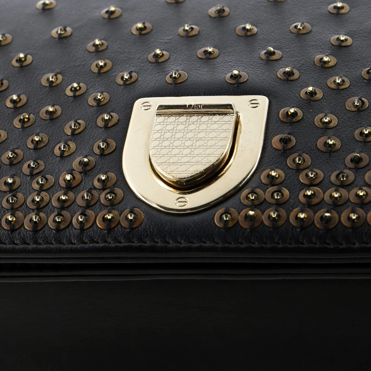 Diorama Flap Bag Sequin Embellished Lambskin Medium - Deep Luxury