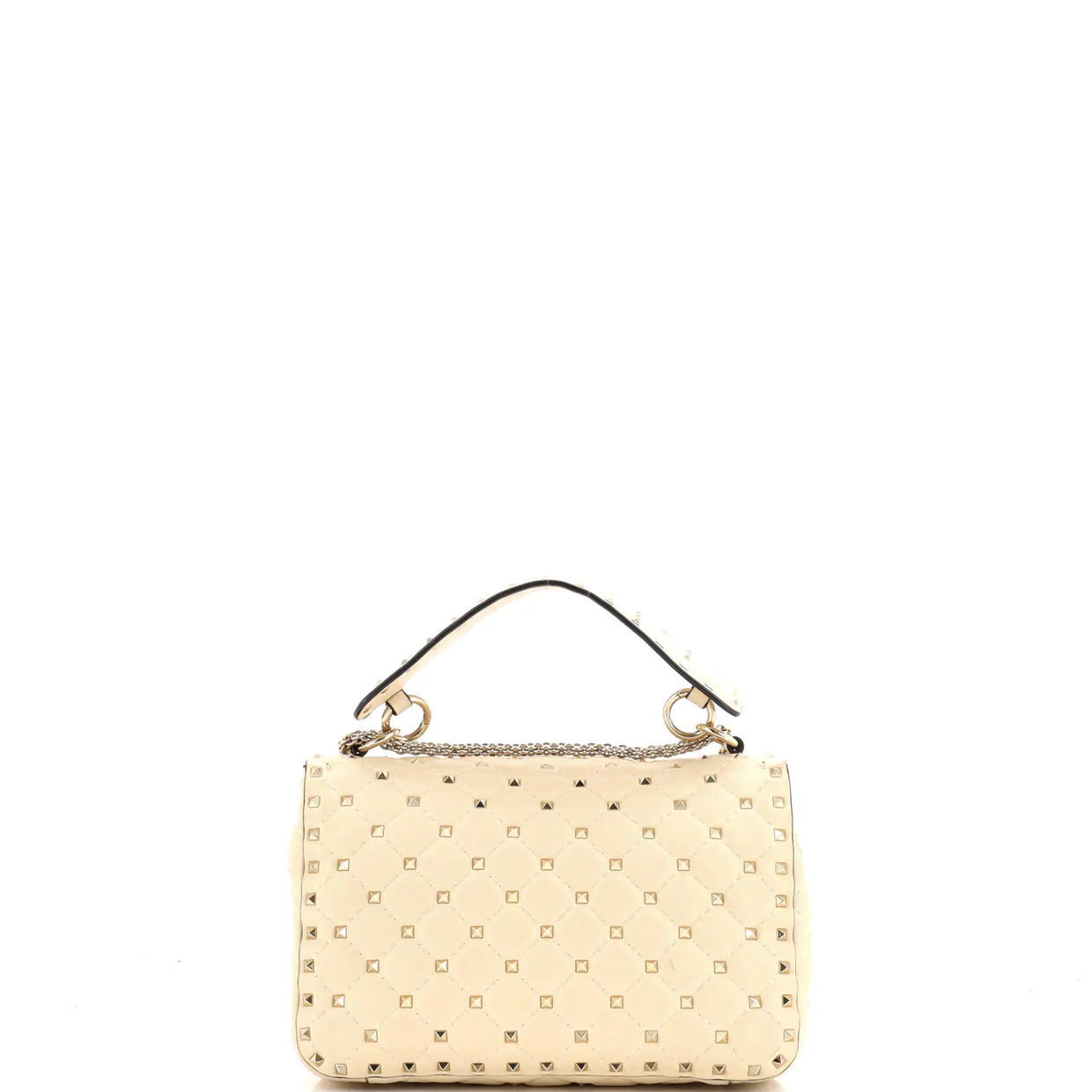 Rockstud Spike Flap Bag Quilted Leather Medium - Deep Luxury
