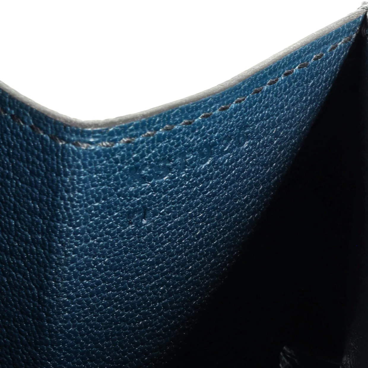 Kelly Sellier en Desordre Bag Blue Epsom with Permabrass Hardware 20 - Deep Luxury