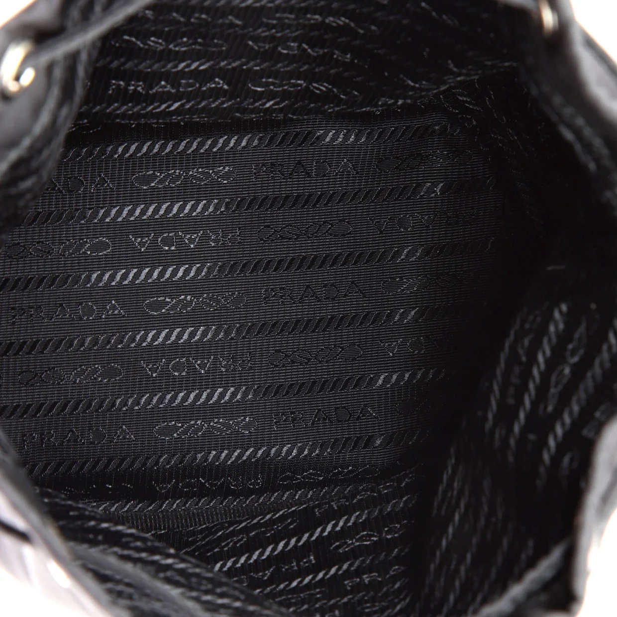 Drawstring Wristlet Bucket Bag Tessuto Small - Deep Luxury