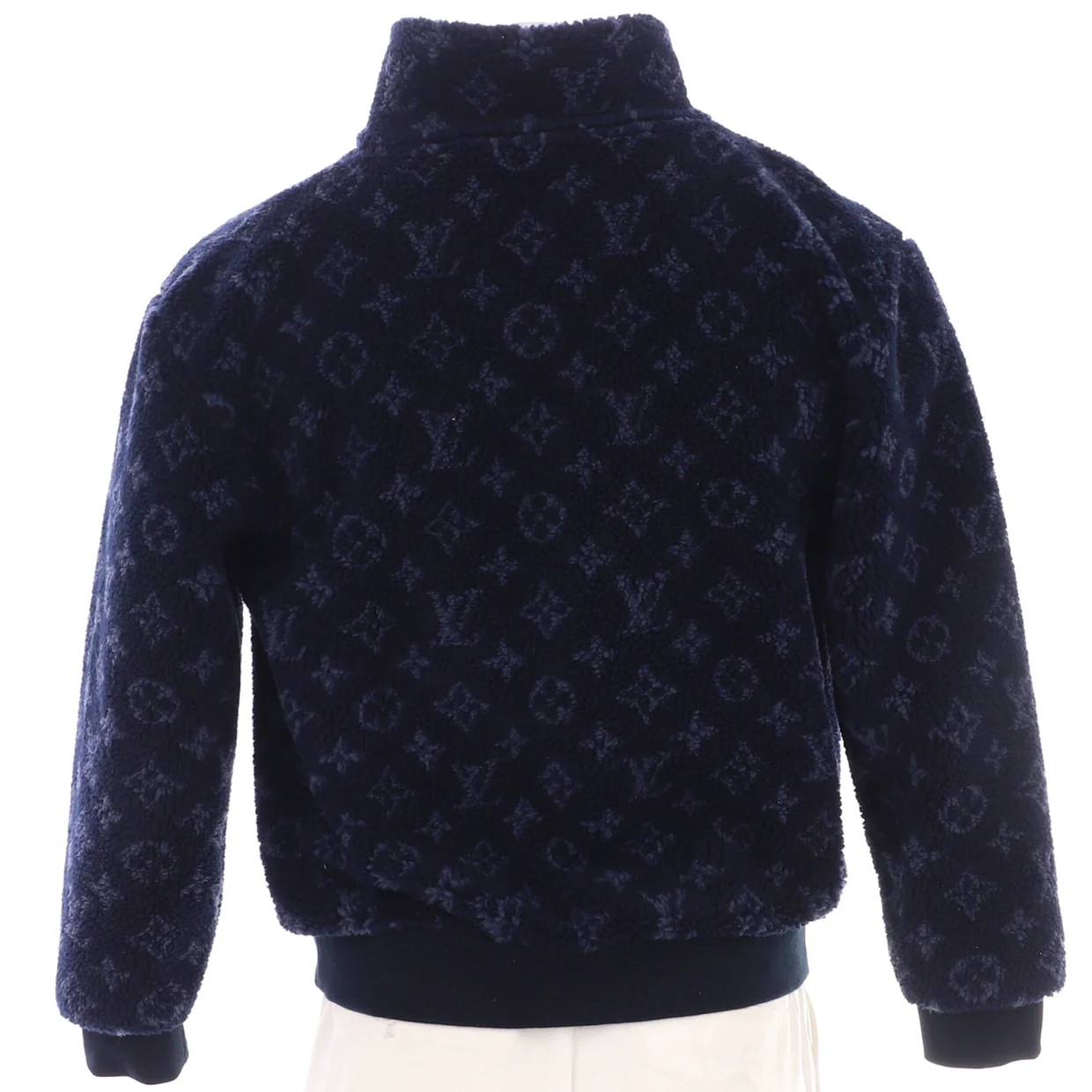 Men's Teddy Zip Jacket Monogram Polyester Fleece - Deep Luxury