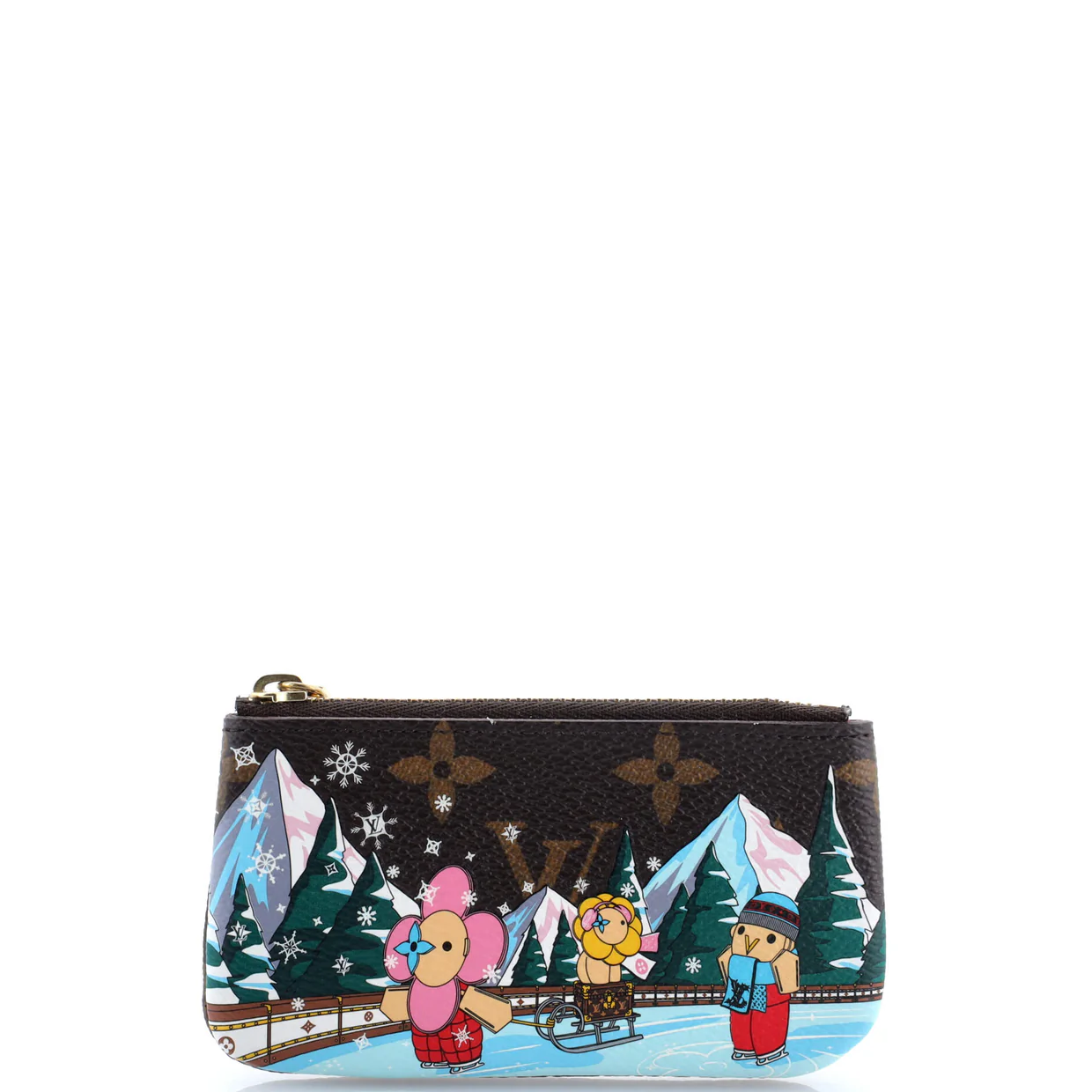 Key Pouch Limited Edition Vivienne Xmas Monogram Canvas - Deep Luxury