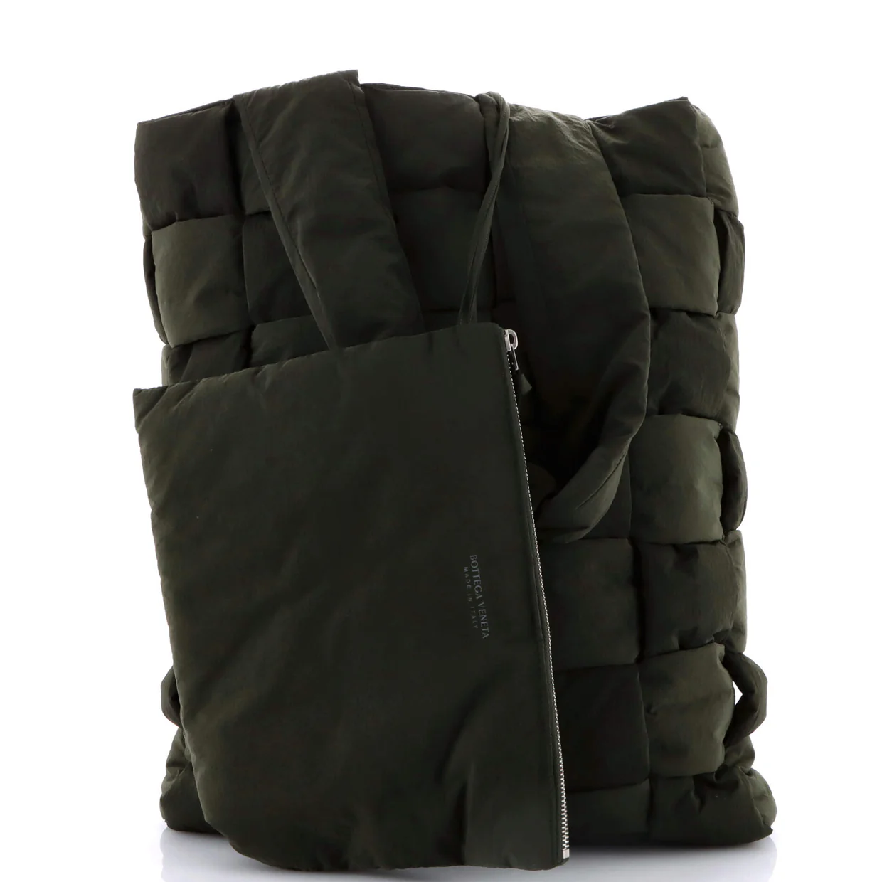 Padded Tote Intrecciato Nylon Large - Deep Luxury