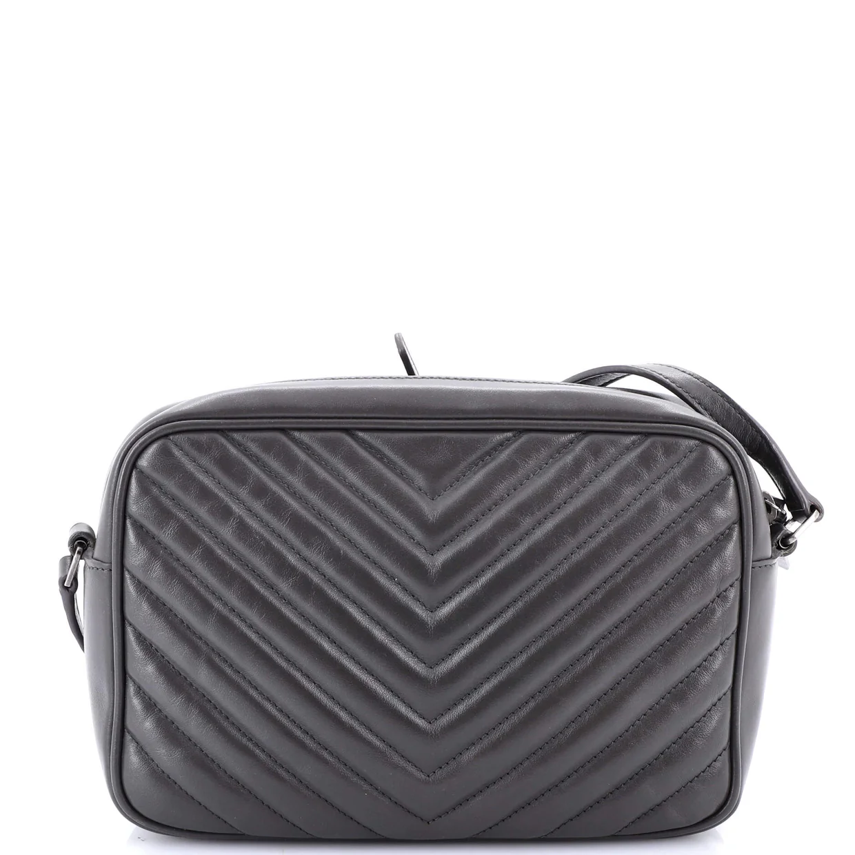 Lou Camera Bag Matelasse Chevron Leather Small - Deep Luxury