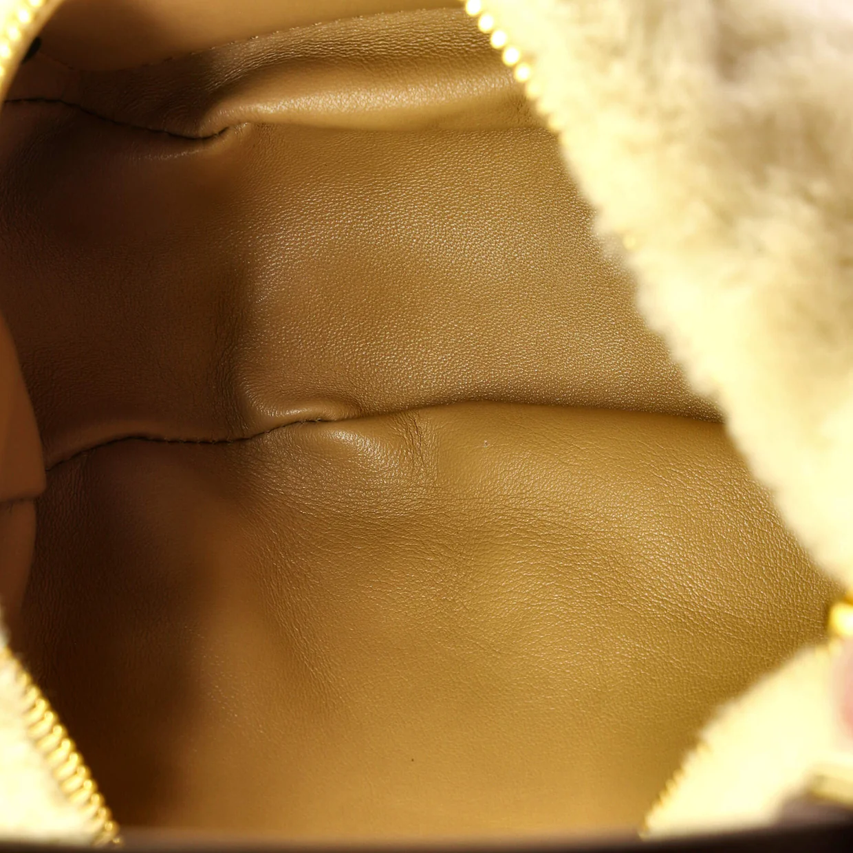 Arque Half Moon Hobo Shearling and Leather Small - Deep Luxury