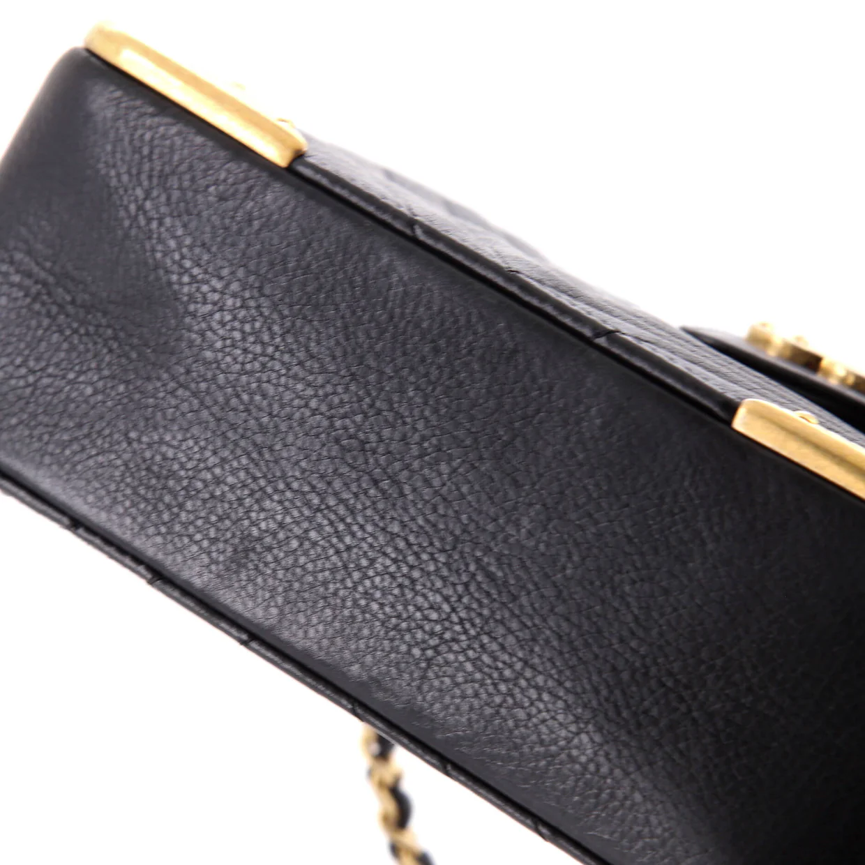 Rock the Corner Minaudiere Chevron Calfskin - Deep Luxury