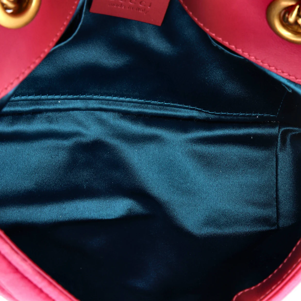 GG Marmont Flap Bag Matelasse Velvet Mini - Deep Luxury