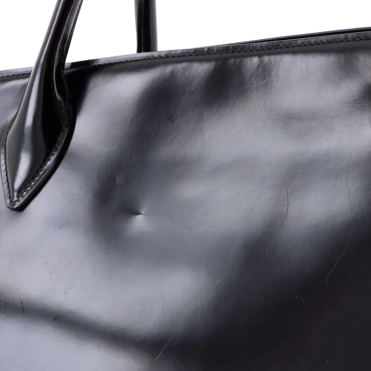 Monochrome Tote Leather Medium - Deep Luxury