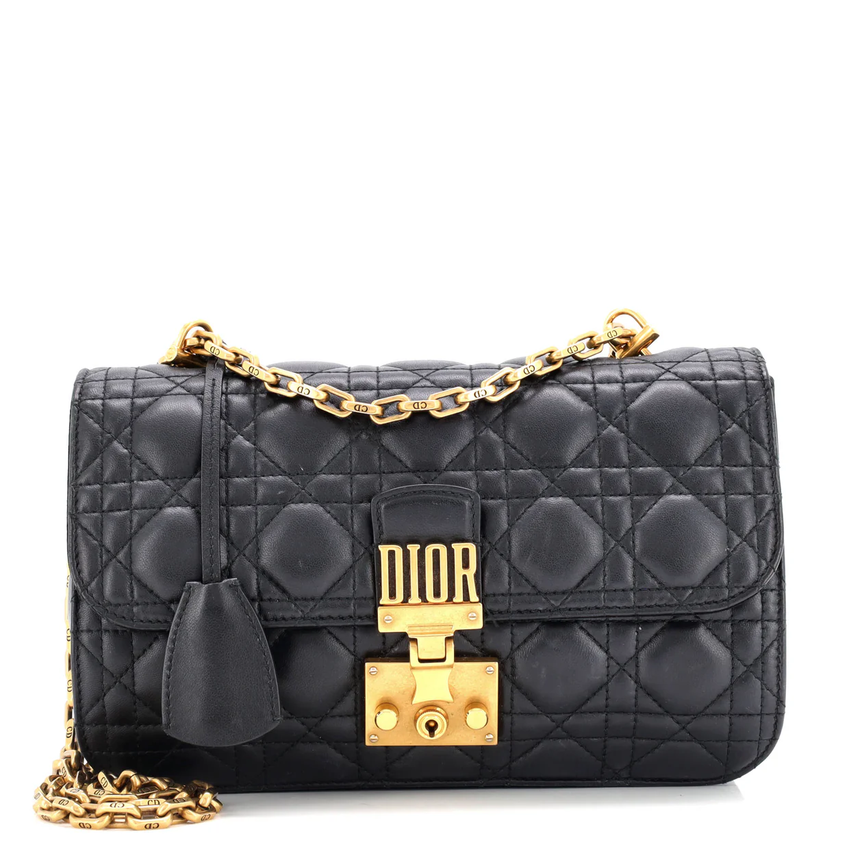 Dioraddict Flap Bag Cannage Quilt Lambskin Medium - Deep Luxury