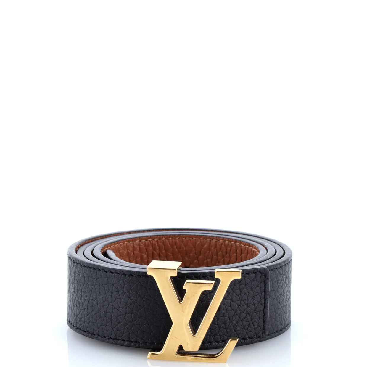 LV Initiales Belt Leather Thin - Deep Luxury