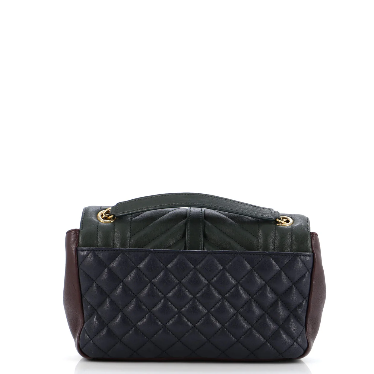 Classic Monogram Slouchy Envelope Satchel Mixed Matelasse Leather Medium - Deep Luxury