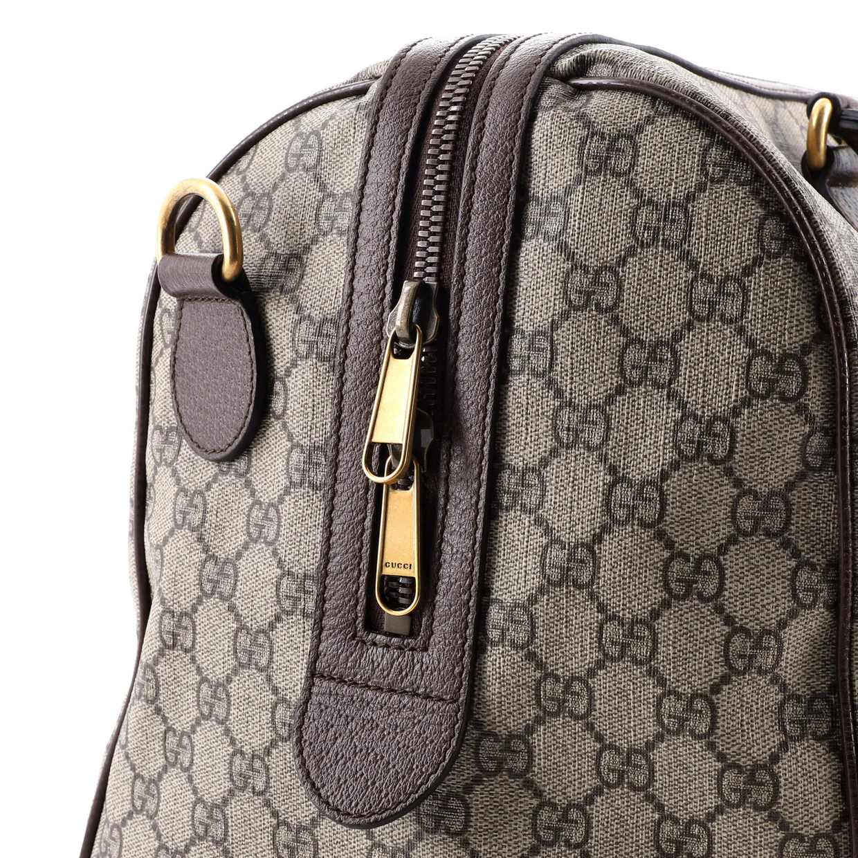 Ophidia Carry On Duffle Bag GG Coated Canvas Medium - Deep Luxury