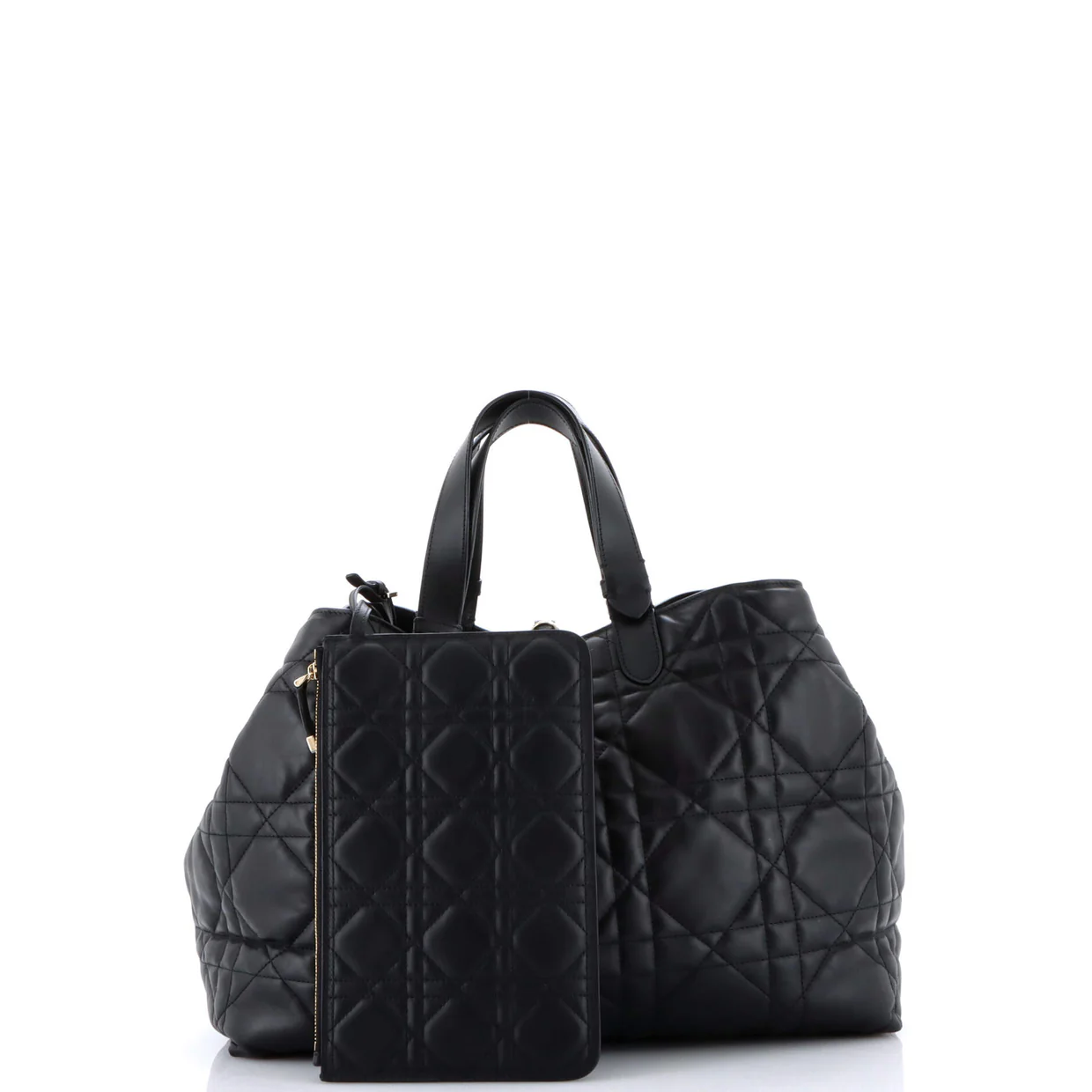 Toujours Tote Bag Macrocannage Quilt Calfskin Large - Deep Luxury