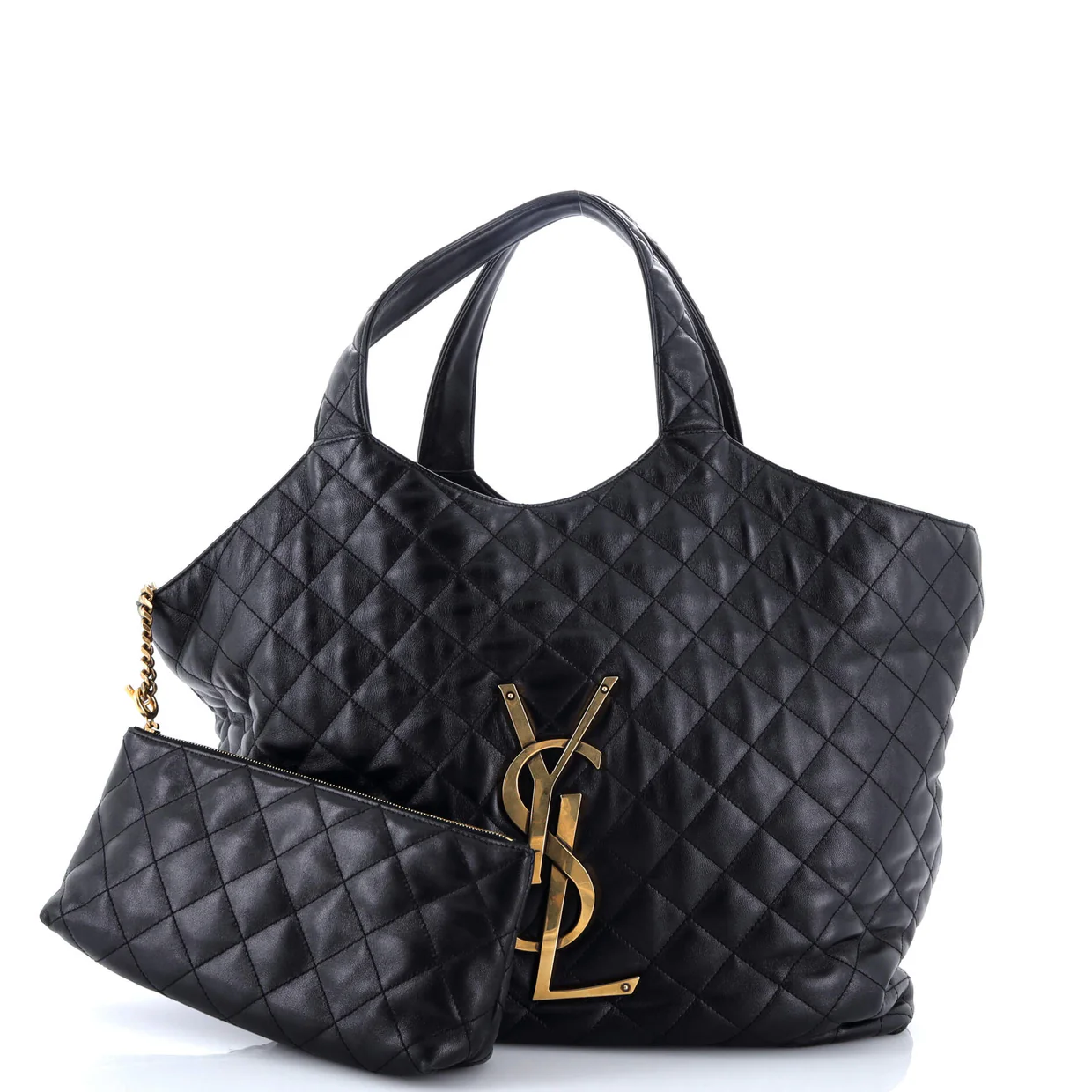 Icare Shopping Tote Quilted Leather Maxi - Deep Luxury