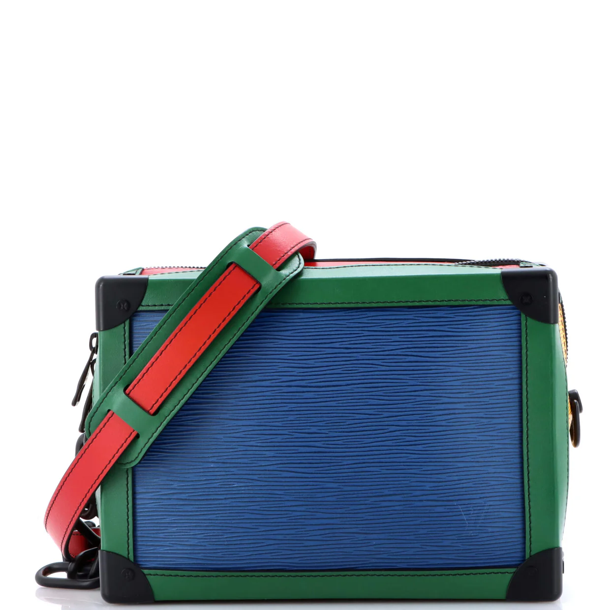 Soft Trunk Bag Colorblock Epi Leather - Deep Luxury