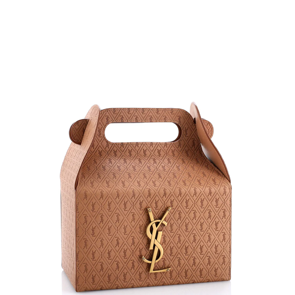 Take-Away Box Bag Monogram All Over Leather - Deep Luxury