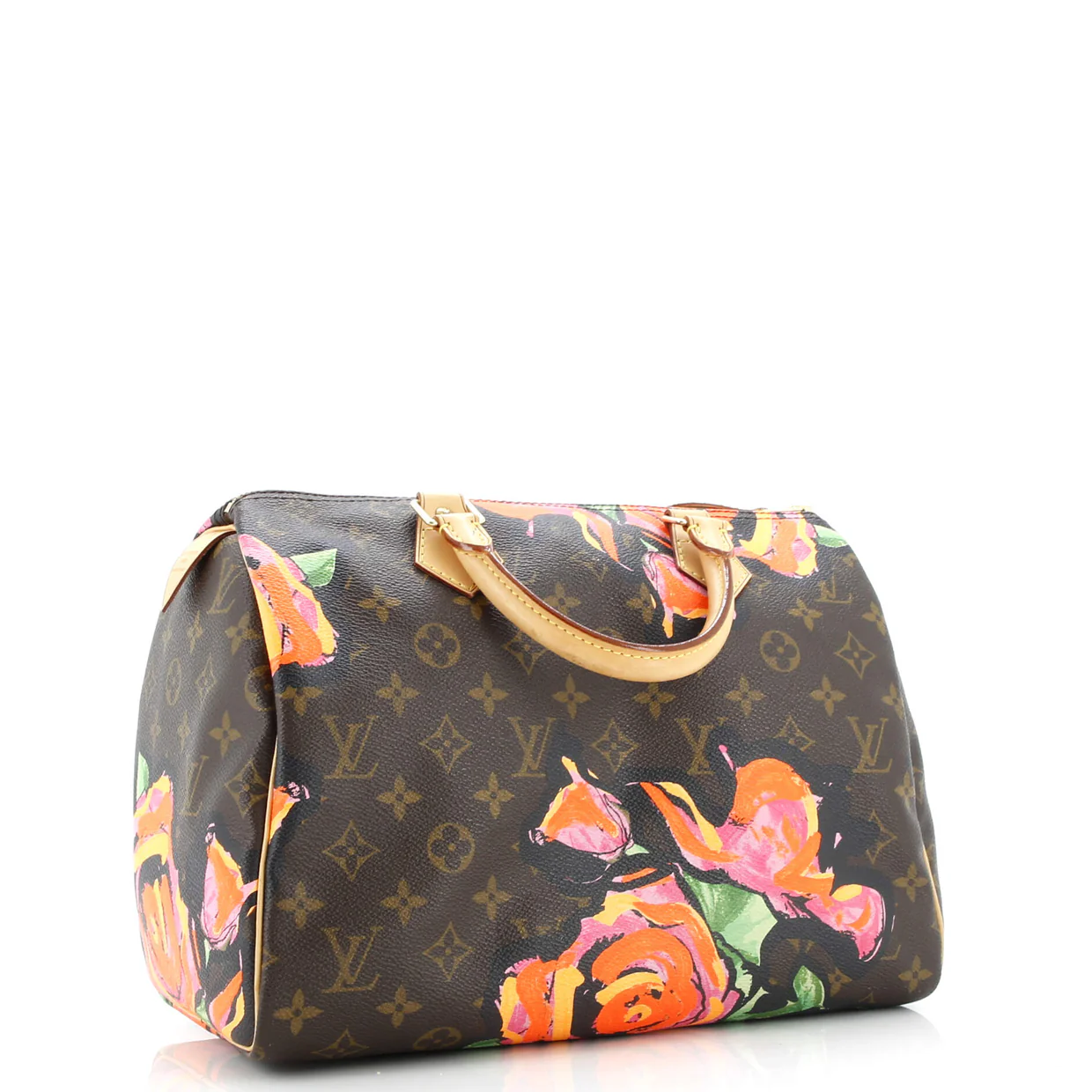 Speedy Handbag Limited Edition Monogram Roses 30 - Deep Luxury