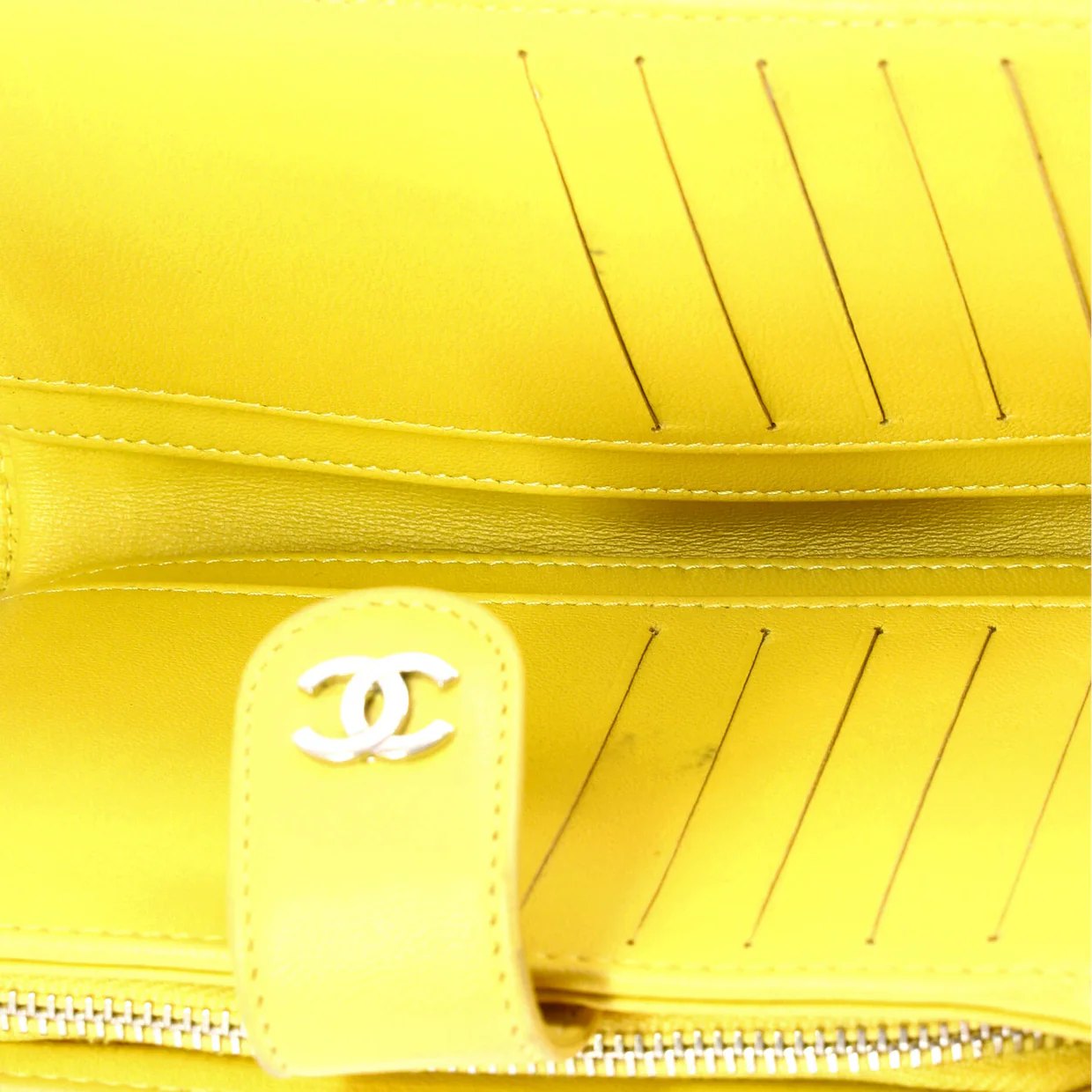 CC French Wallet Quilted Lambskin - Deep Luxury