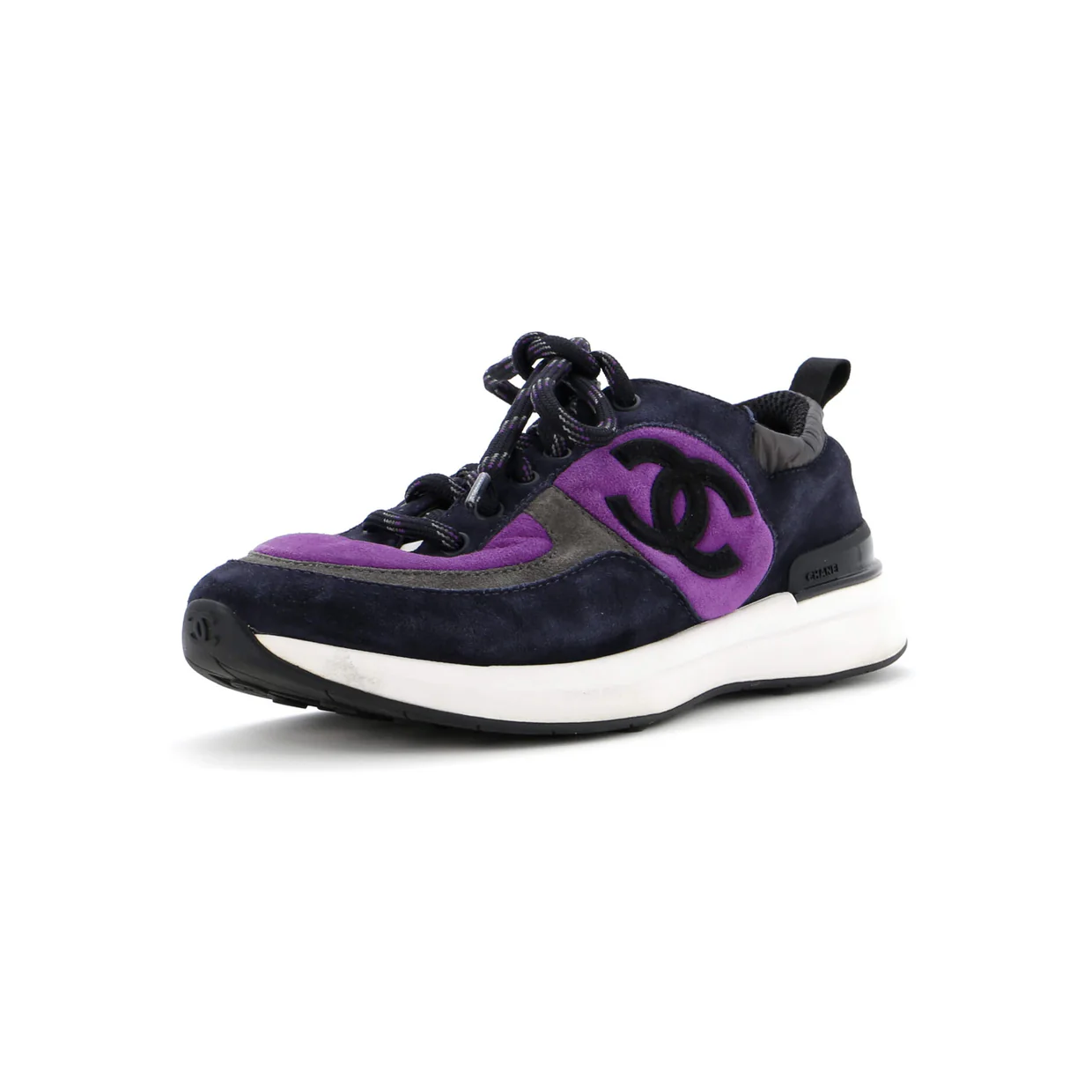 Men's CC Low-Top Sneakers Suede - Deep Luxury