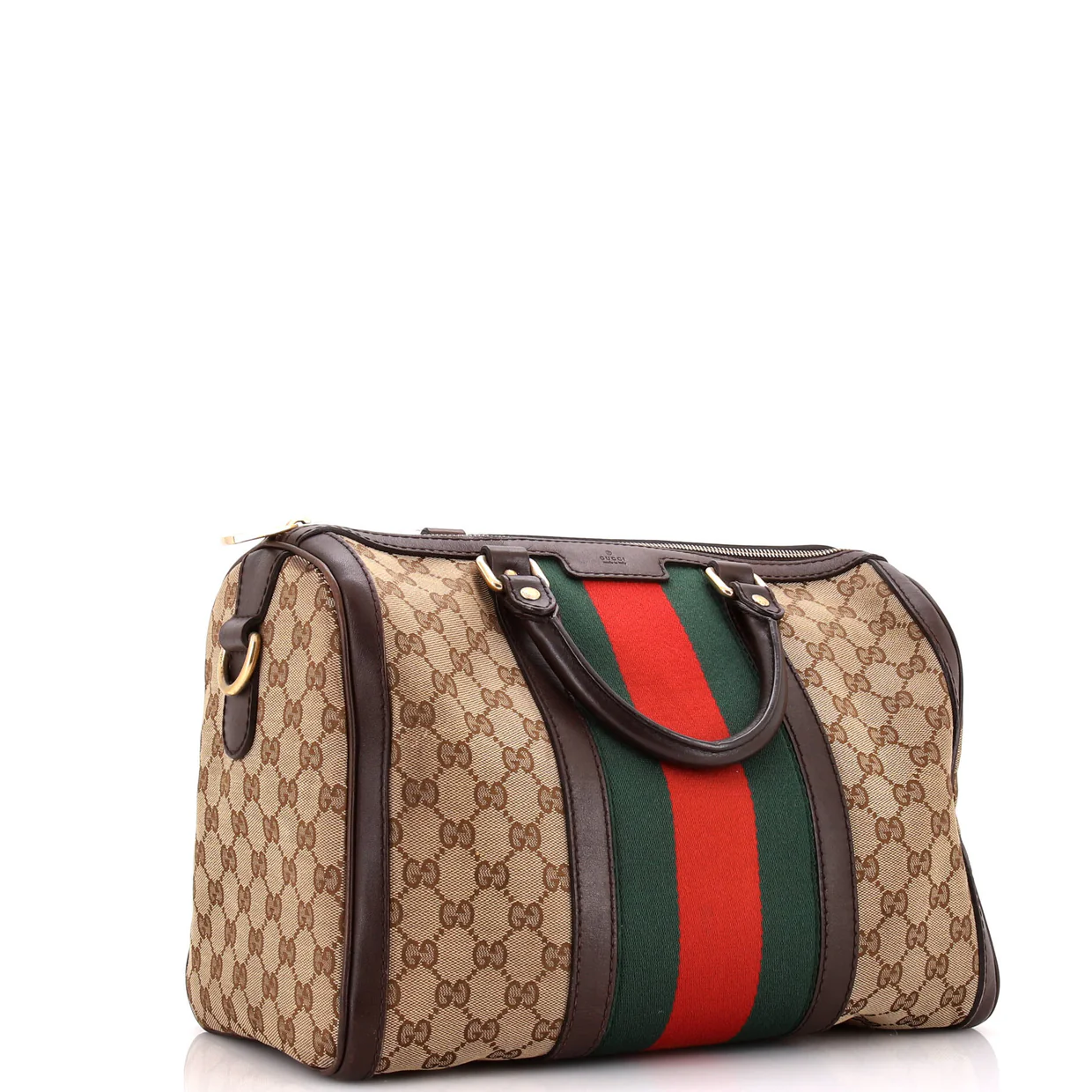 Vintage Web Boston Bag GG Canvas Medium - Deep Luxury