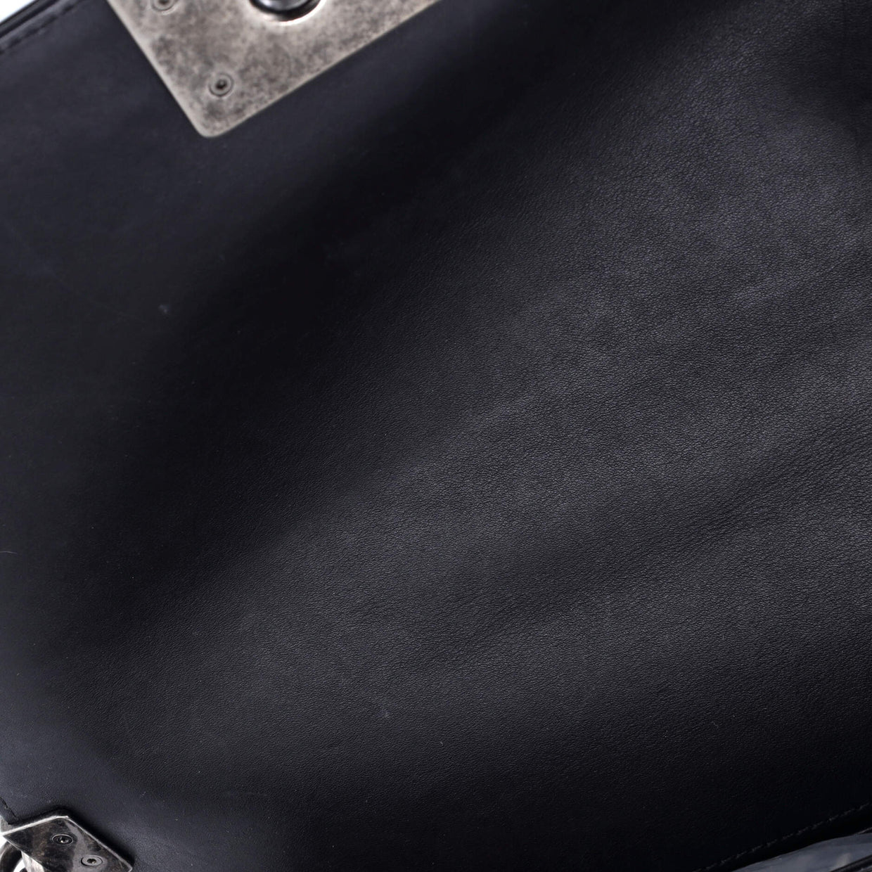 Boy Flap Bag Python and Patent Old Medium - Deep Luxury