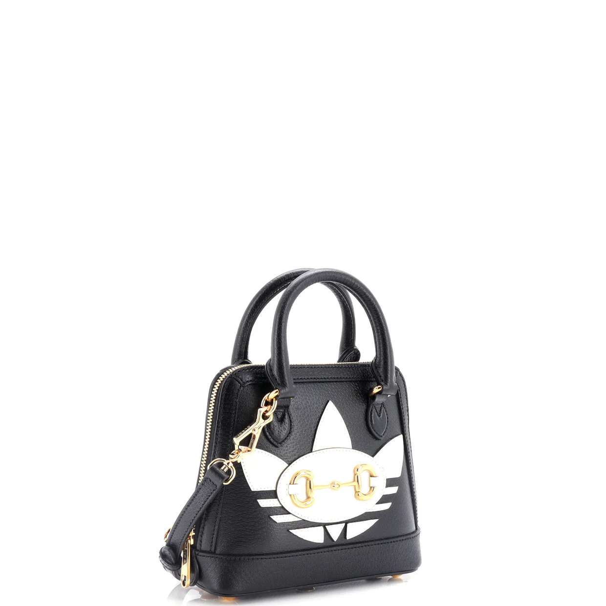 x Adidas Horsebit 1955 Top Handle Bag Leather with Applique Mini - Deep Luxury