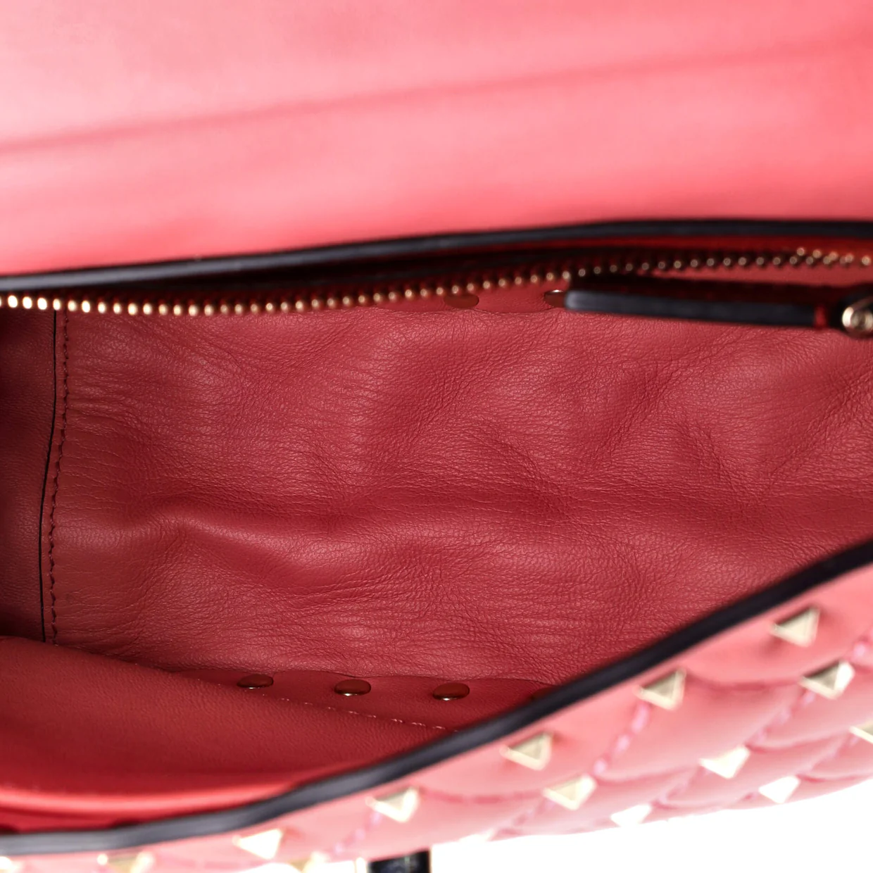 Rockstud Spike Flap Bag Quilted Leather Medium - Deep Luxury
