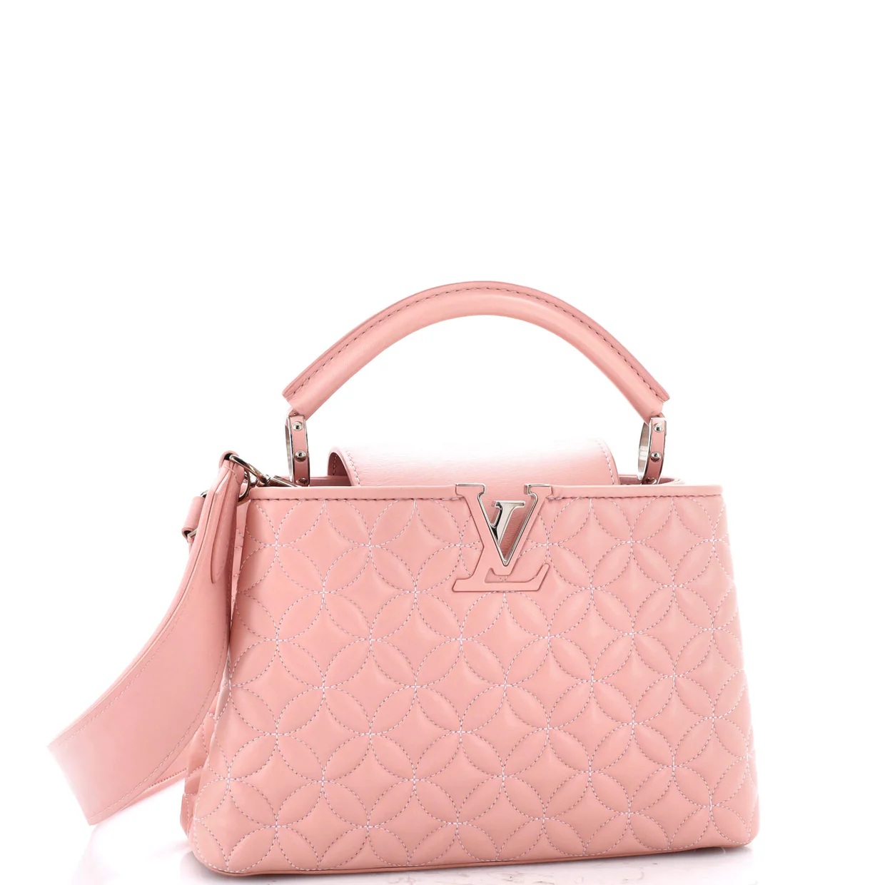 Capucines Bag Monogram Flower Quilted Lambskin BB - Deep Luxury