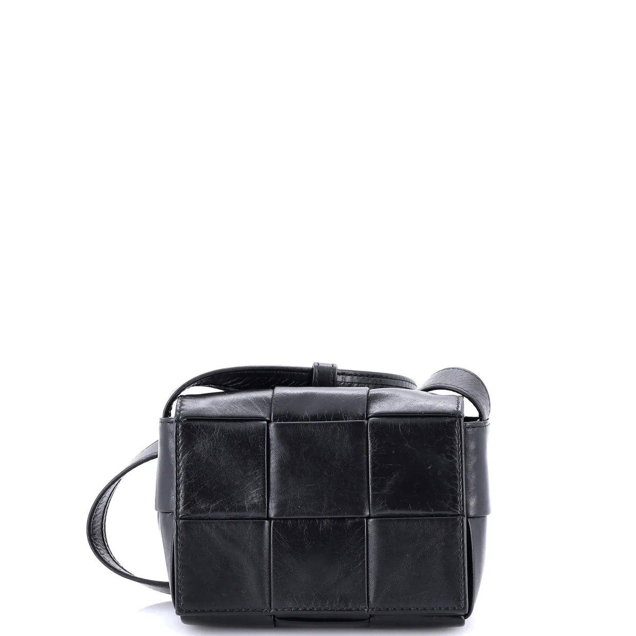 Cassette Crossbody Bag Maxi Intrecciato Leather Candy - Deep Luxury