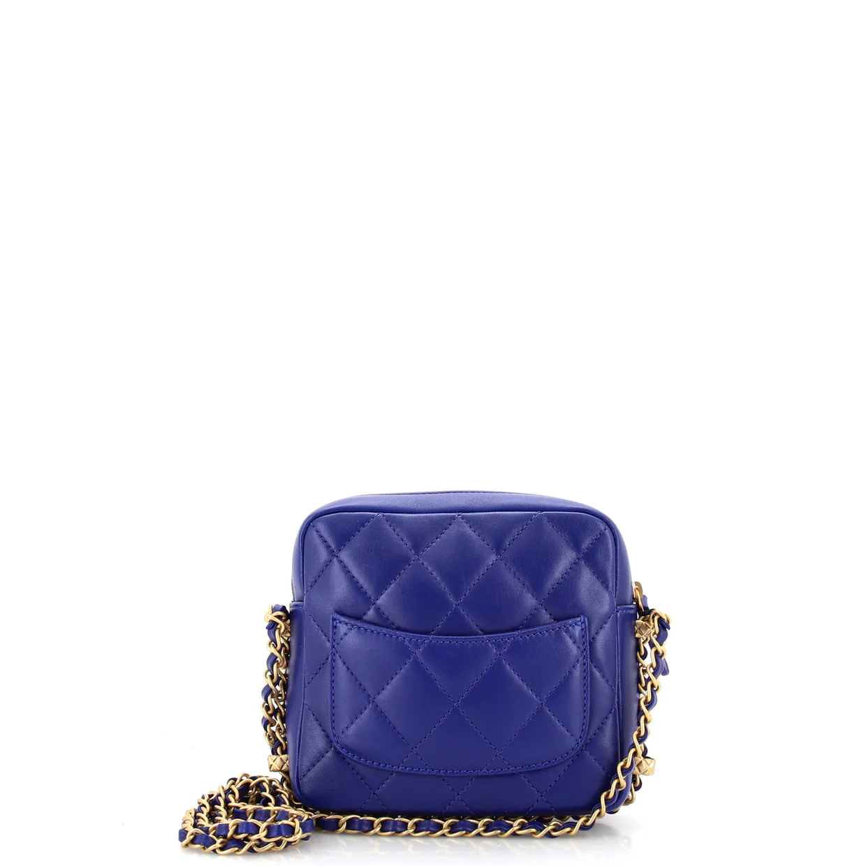 Chain Around Square Camera Bag Quilted Lambskin Small - Deep Luxury