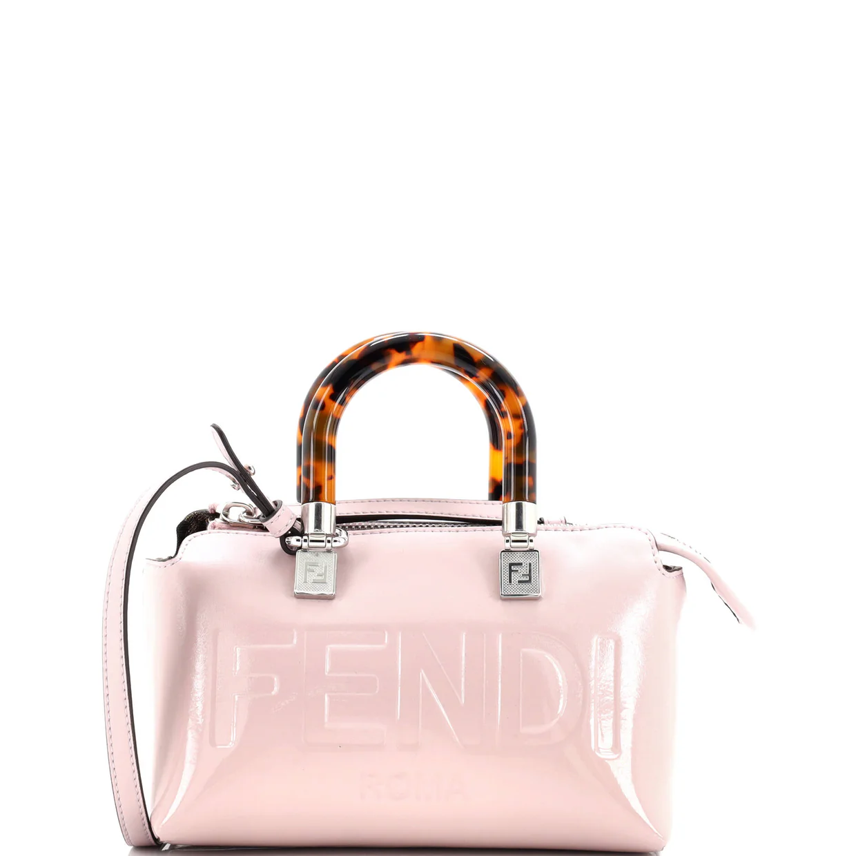 Logo By The Way Top Handle Bag Embossed Leather Mini - Deep Luxury