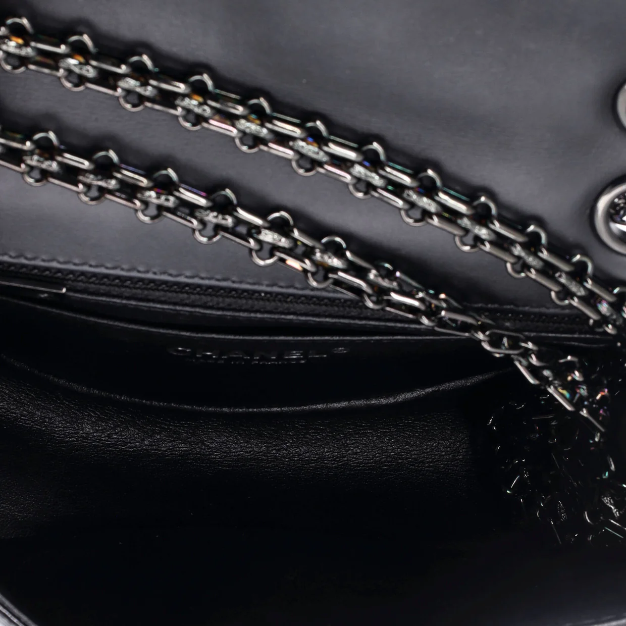 So Black Reissue 2.55 Flap Bag Quilted Patent Mini - Deep Luxury