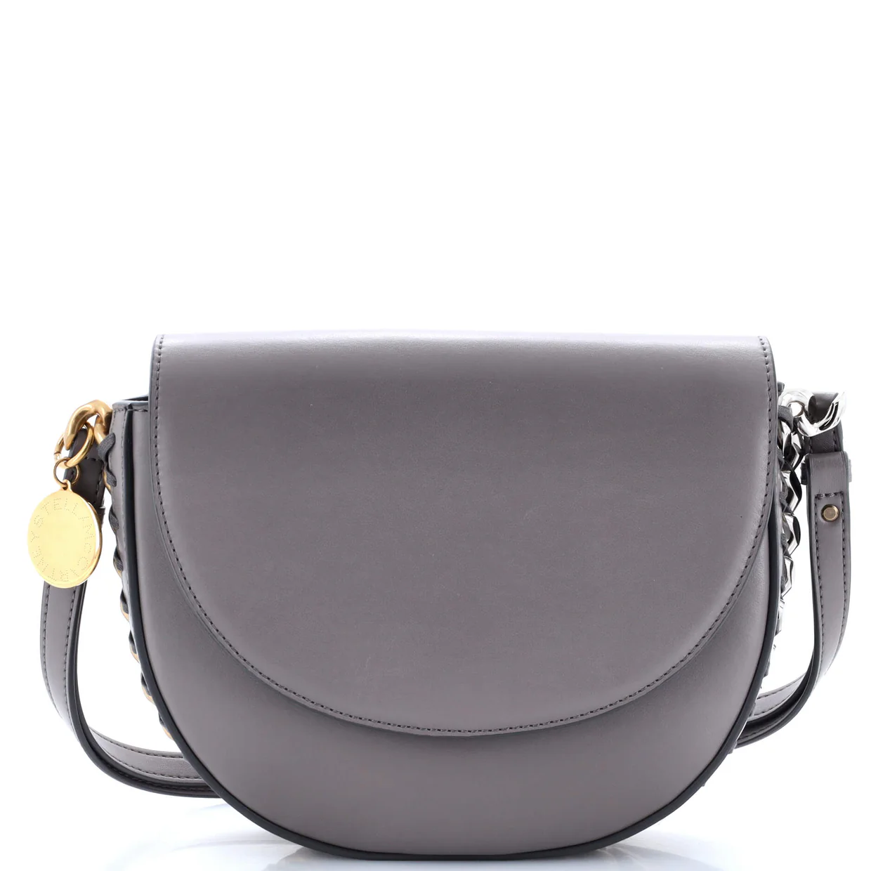 Frayme Flap Shoulder Bag Faux Leather Medium - Deep Luxury
