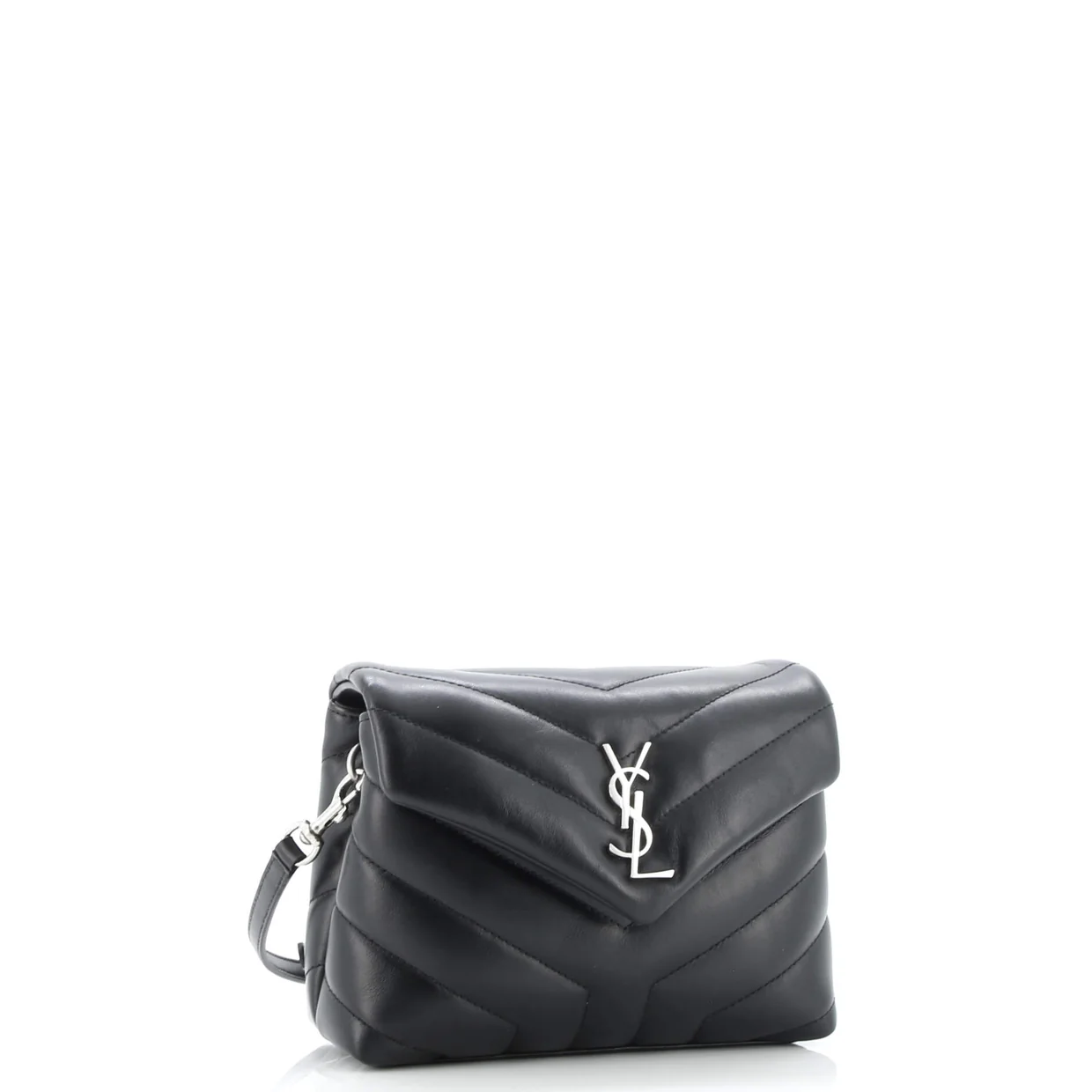 Loulou Shoulder Bag Matelasse Chevron Leather Toy - Deep Luxury