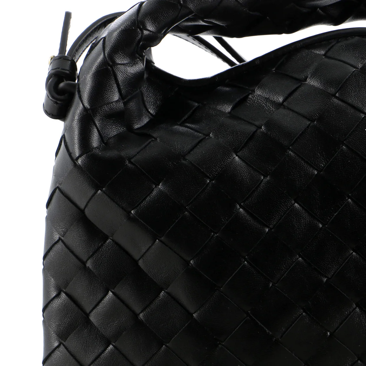 Hop Top Handle Bag Intrecciato Nappa Mini - Deep Luxury