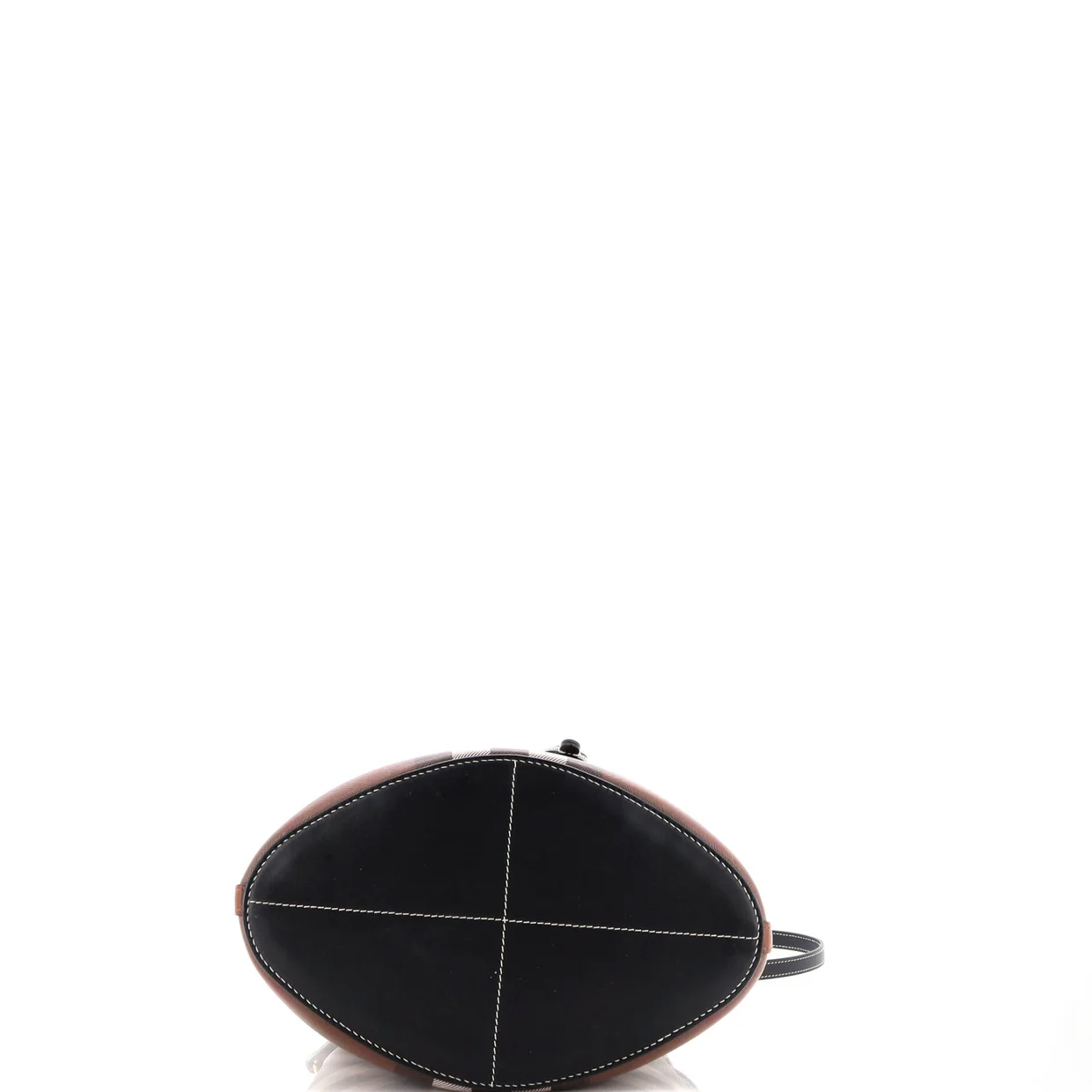 TB Drawstring Bucket Bag Check E-Canvas Small - Deep Luxury