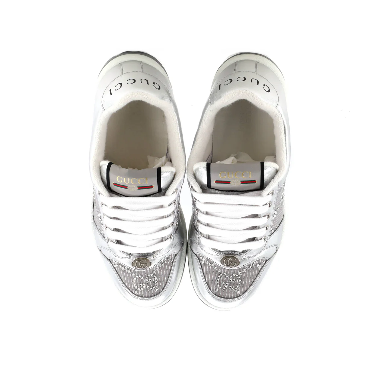 Screener Sneakers GG Canvas with Crystals - Deep Luxury