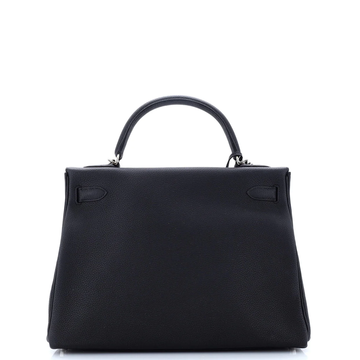 Kelly Handbag Noir Togo with Palladium Hardware 32 - Deep Luxury