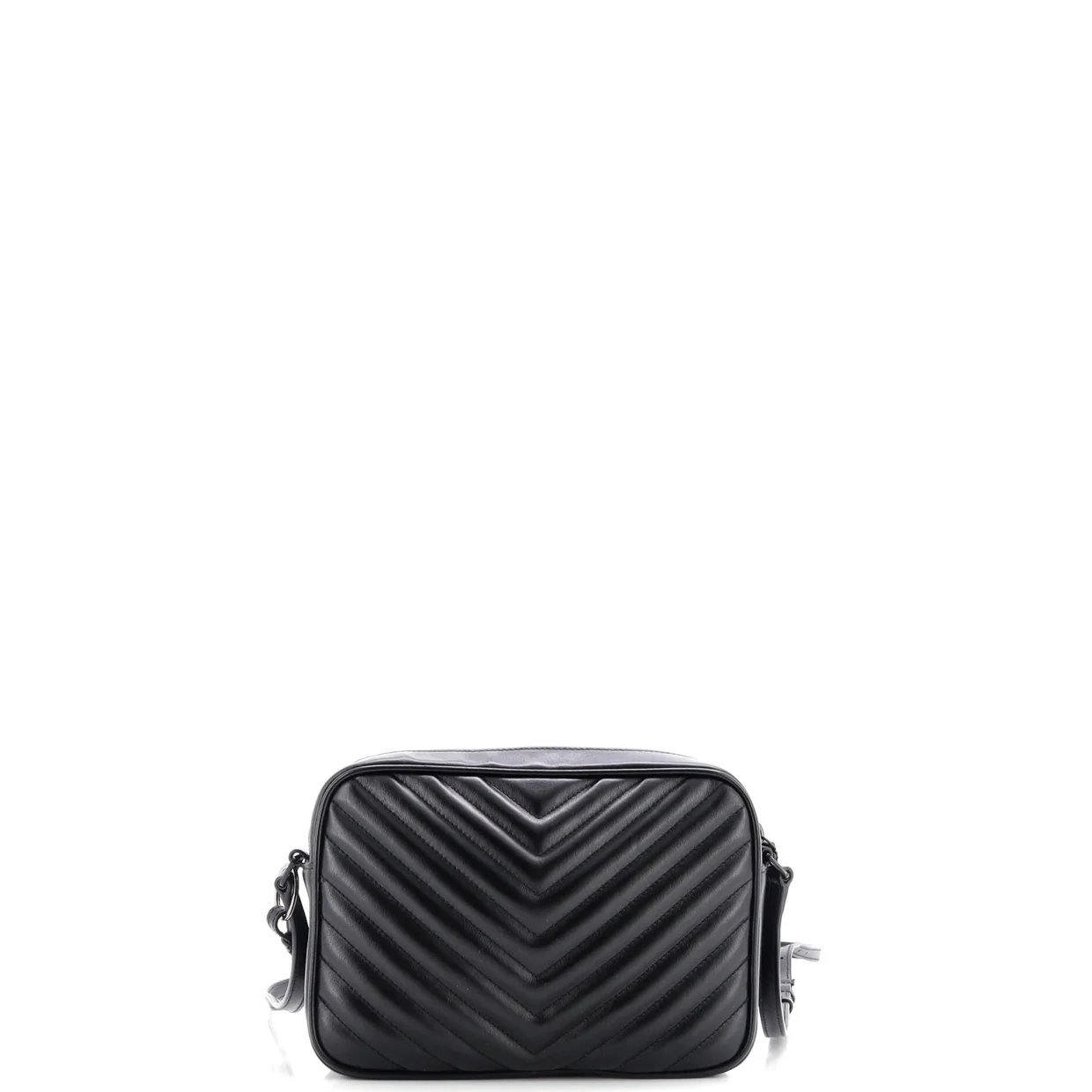 Lou Camera Bag Matelasse Chevron Leather Small - Deep Luxury