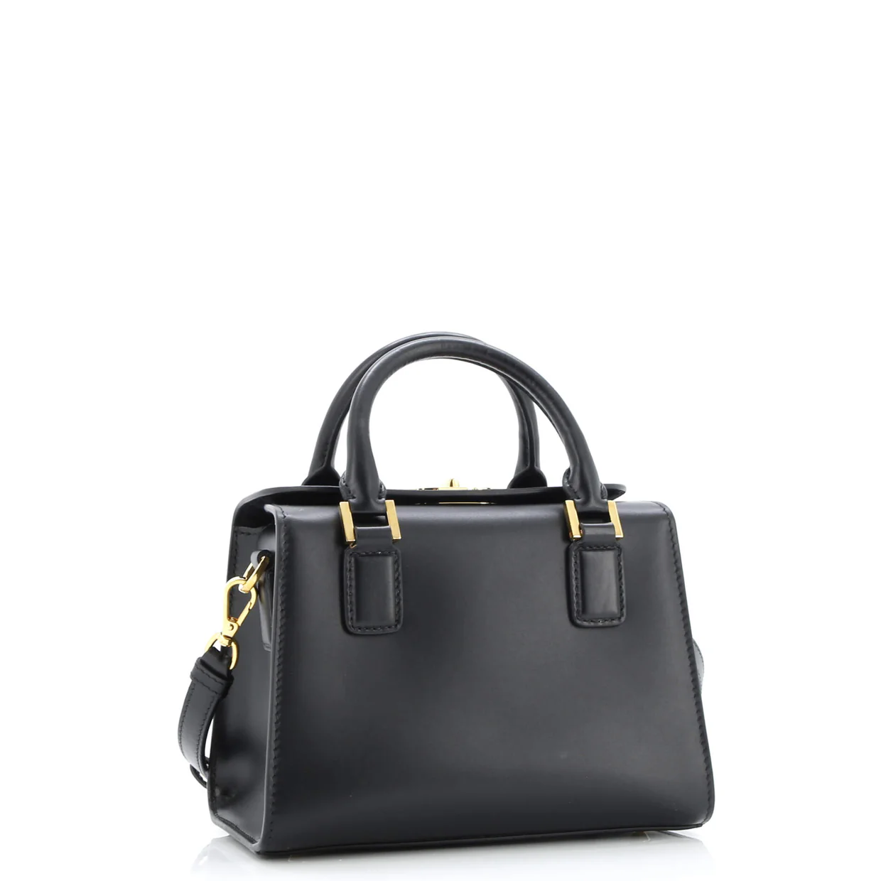 New Line Boston Bag Leather Small - Deep Luxury