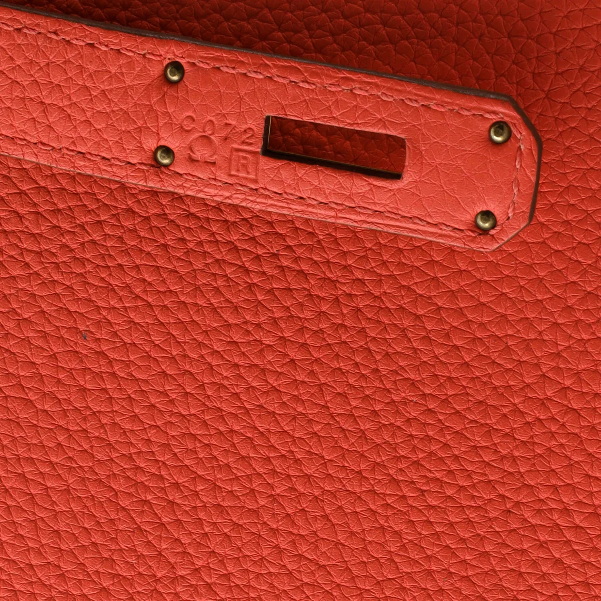 Birkin Handbag Rouge Pivoine Togo with Gold Hardware 35 - Deep Luxury
