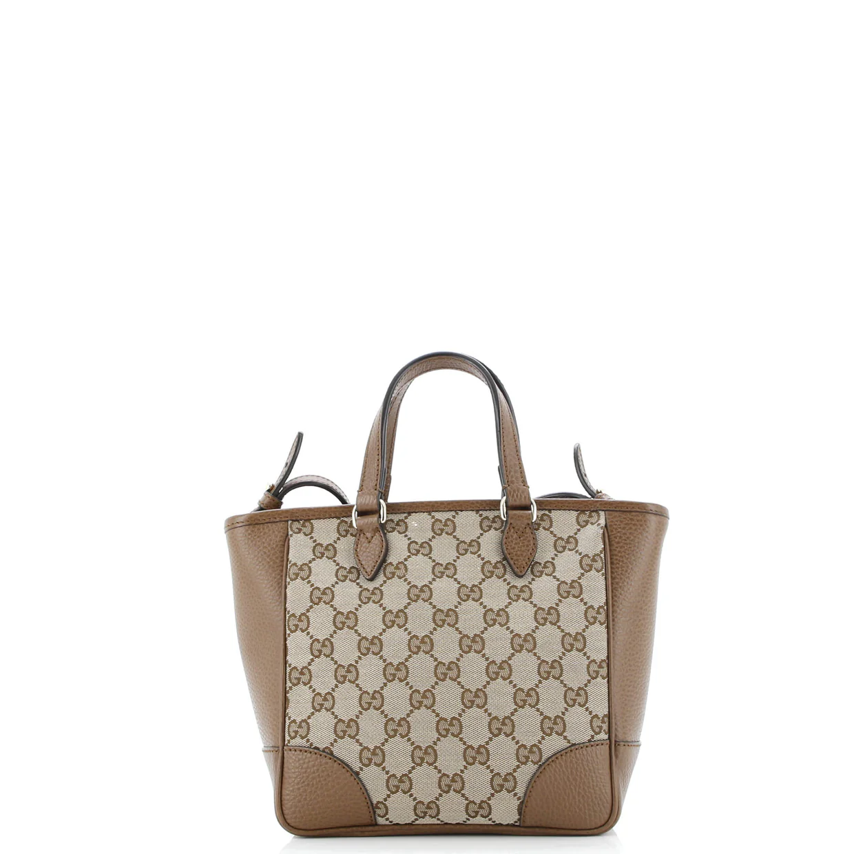 Bree Convertible Tote GG Canvas with Leather Small - Deep Luxury