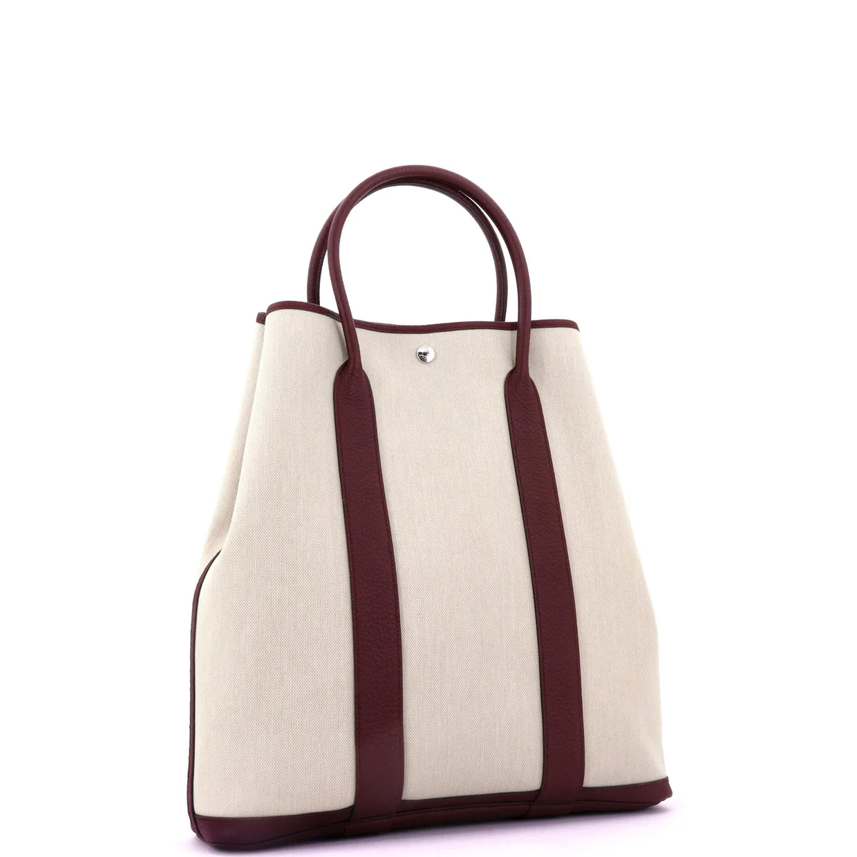 Garden File Tote Toile and Leather 36 - Deep Luxury