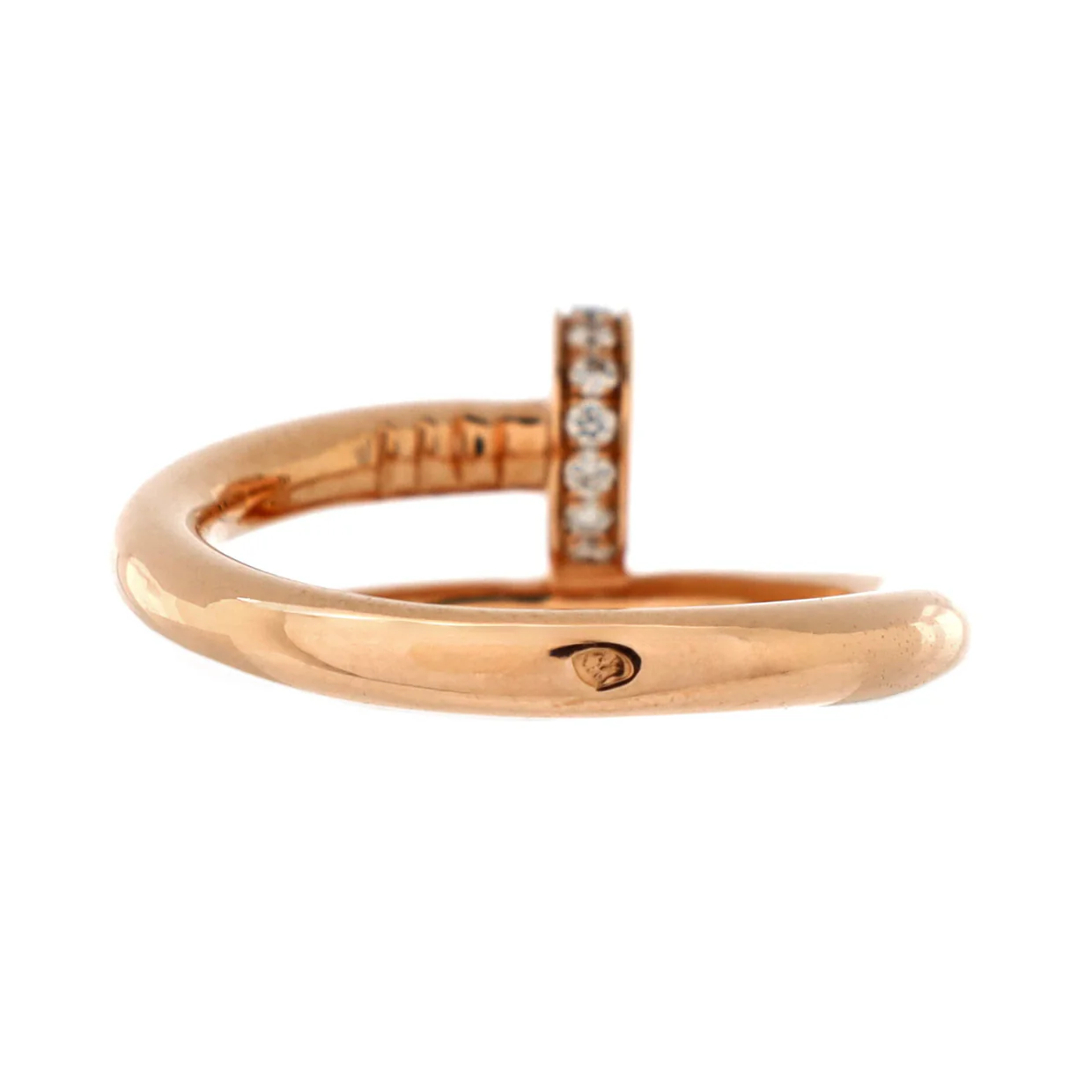 Juste un Clou Ring 18K Rose Gold and Diamonds - Deep Luxury