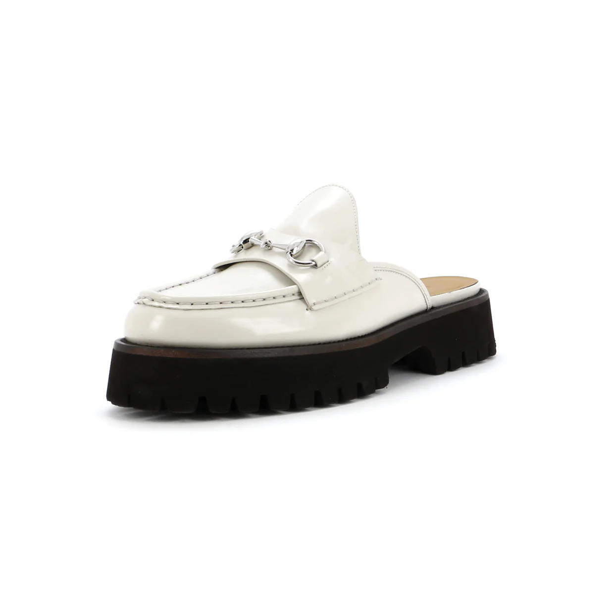 Women's Horsebit Flatform Mules Leather - Deep Luxury