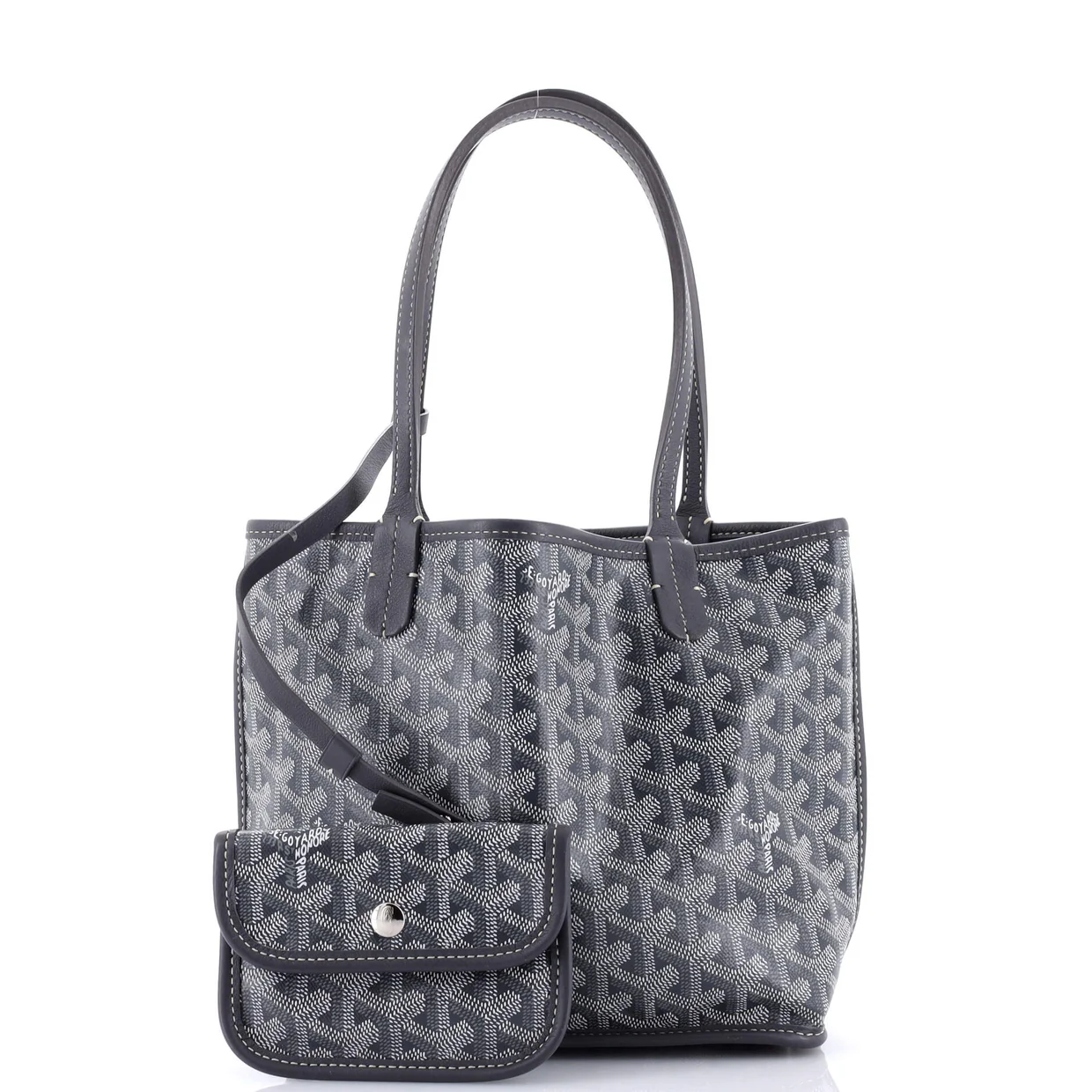 Anjou Reversible Tote Coated Canvas Mini - Deep Luxury